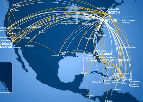 where does jetblue fly to.